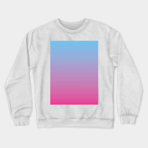 Blue Lavender Pink Ombre Fade Sunset Gradient Crewneck Sweatshirt by squeakyricardo